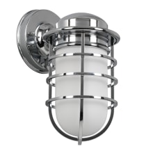 Seaton 10" Tall Wall Sconce with Frosted Glass Shade