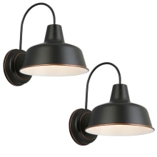 Pack of (2) Mason 11" Tall Indoor/Outdoor Wall Sconces