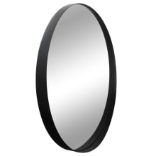 Violette 24" Diameter Modern Circular Framed Bathroom Wall Mirror