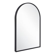 Maeve 30" x 20" Arched Flat Aluminum Wall Mounted Accent Mirror