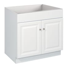 Wyndham 30" Single Free Standing Wood Vanity Cabinet Only - Less Vanity Top