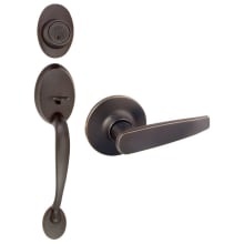 Coventry Single Cylinder Sectional Entrance Handleset with Straight Delavan Lever