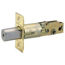 Replacement Pro Deadbolt Latch with Adjustable Backset and Radius Corner Faceplate