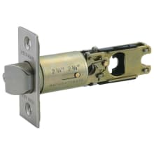 Replacement Pro Deadlatch Latch with Adjustable Backset and Square Corner Faceplate
