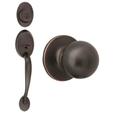 Coventry Series Handleset with Ball Interior Knob