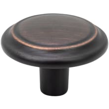 Classic 1-1/4" Ringed Mushroom Round Cabinet Knob / Drawer Knob