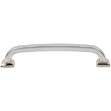 Transitional 5-1/16" (128 mm) Center to Center Curved Square Cabinet Handle / Drawer Pull