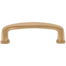 Contemporary 3" (76 mm) Center to Center Soft Square Cabinet Handle / Drawer Pull