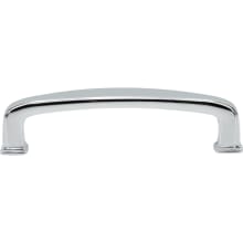 Rustic Contemporary Pack of (25) - 3-3/4 Inch Center to Center Curved Square Cabinet Handles / Drawer Pulls