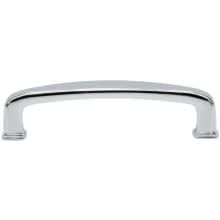 Contemporary 3-3/4" (96 mm) Center to Center Soft Square Cabinet Handle / Drawer Pull
