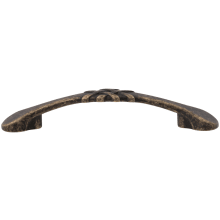 Traditional Pack of (10) 3-3/4" Center to Center Arch Bow Cabinet Handles / Drawer Pulls with Weave Accent