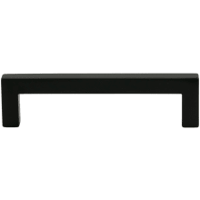 Square Pack of (10) - 3-3/4" Center to Center Bold Modern Cabinet Handles / Drawer Pulls