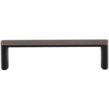 Contemporary Pack of (10) 3-3/4" Center to Center Sleek Squared Cabinet Handles / Drawer Pulls