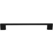 Sleek Pack of (10) - 7-9/16 Inch Center to Center Thin Profile Square Cabinet Handles / Drawer Pulls