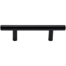 Contemporary Pack of (10) - 3" Center to Center Round Cabinet Bar Handles / Drawer Bar Pulls