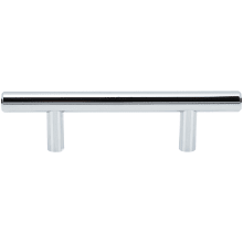 Contemporary Pack of (10) - 3" Center to Center Round Cabinet Bar Handles / Drawer Bar Pulls