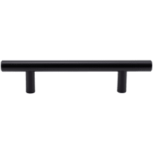 Contemporary Pack of (10) - 3-3/4" Center to Center Round Cabinet Bar Handles / Drawer Bar Pulls