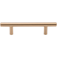 Contemporary Pack of (10) - 3-3/4" Center to Center Round Cabinet Bar Handles / Drawer Bar Pulls