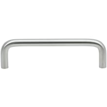 Industrial Pack of (10) - 4" Center to Center Wire Style Rounded Corner Cabinet Handles / Drawer Pulls