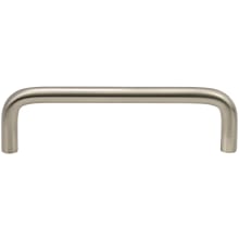 Industrial Pack of (10) - 4" Center to Center Wire Style Rounded Corner Cabinet Handles / Drawer Pulls