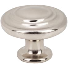 Pack of (25) Stepped Ring 1-5/16" Round Mushroom Cabinet Knobs / Drawer Knobs