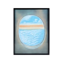 Plane Window 40" x 30" "Plane Window V" Framed Painting on Gallery Stretched Canvas
