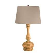 Wood Single Light 29" Tall Buffet Table Lamp