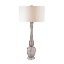 1 Light LED Buffet Table Lamp in Radiant Orchid from the Swirl Glass Collection