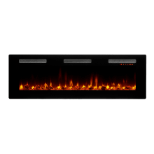 Sierra 4777 BTU / 1400W 60 Inch Wide Vent-Free Electric Fireplace with Interchangeable Media Options and Touch-Screen Controls