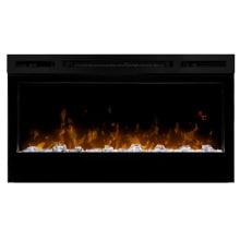 34" Wide 4,163 BTU 120 Volt Wall Mount Electric Fireplace with LED Flame Technology
