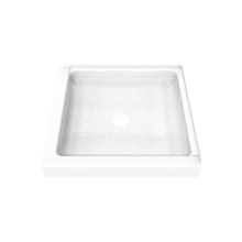 DreamStone 36" x 36" Shower Base with Double Threshold and Center Drain