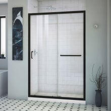 Infinity-Z 74-3/4" High x 48" Wide x 36" Deep Alcove Shower Module with Clear Sliding Shower Door, and Center Drain Base