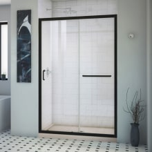 Infinity-Z 74-3/4" High x 48" Wide x 36" Deep Alcove Shower Module with Clear Sliding Shower Door, and Center Drain Base