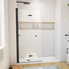 Aqua-Q Fold 33-1/2" W x 72" H Frameless Bi-Fold Shower Door