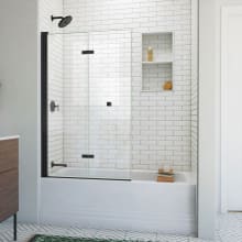 Aqua-Q Fold 36" W x 58" H Frameless Bi-Fold Tub Door