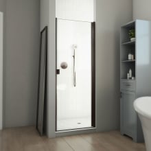 Alliance Swing BG 66-5/8" High x 29" Wide Hinged Semi Frameless Shower Door with Clear Glass