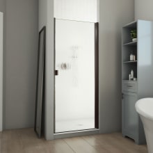 Alliance Swing BG 69-5/8" High x 31" Wide Hinged Semi Frameless Shower Door with Frosted Glass