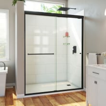 Alliance Pro HV 76-1/2" High x 60" Wide Sliding Semi Frameless Shower Door with Clear Glass