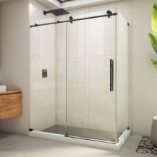 Enigma-X 76" High x 56-3/8" Wide x 32-1/2" Deep Sliding Frameless Shower Enclosure with Clear Glass
