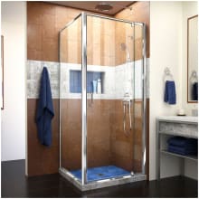 Flex 72" High x 32-7/16" Wide x 30-1/2" Deep Pivot Framed Shower Enclosure with Clear Glass