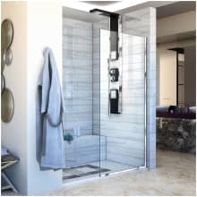 Linea 72" High x 34" Wide Frameless Open Entry Shower Door with Clear Glass