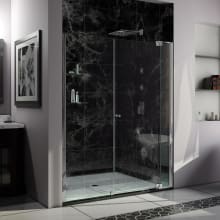 Allure 73" High x 55" Wide Pivot Frameless Shower Door with Clear Glass