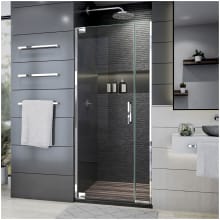 Elegance Plus 72" High x 30" Wide Pivot Frameless Shower Door with Clear Glass