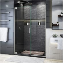 Elegance Plus 72" High x 46" Wide Pivot Frameless Shower Door with Clear Glass