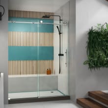 Enigma-X 76" High x 60" Wide Sliding Frameless Shower Door with Clear Glass