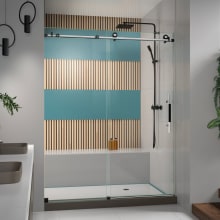 Enigma-X 76" High x 60" Wide Sliding Frameless Shower Door with Clear Glass