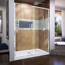 Flex 50-54" W x 72" H Semi-Frameless Pivot Shower Door