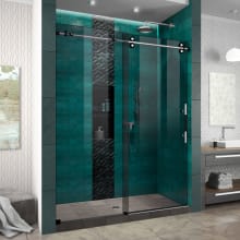 Enigma-XO 76" High x 60" Wide Sliding Frameless Shower Door with Tinted Clear Glass