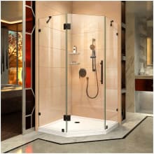 Prism Lux 34-5/16" x 34-5/16" x 72" Fully Frameless Hinged Shower Enclosure