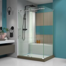 Enigma-X 76" High x 49" Wide x 34-1/2" Deep Sliding Frameless Shower Enclosure with Clear Glass
